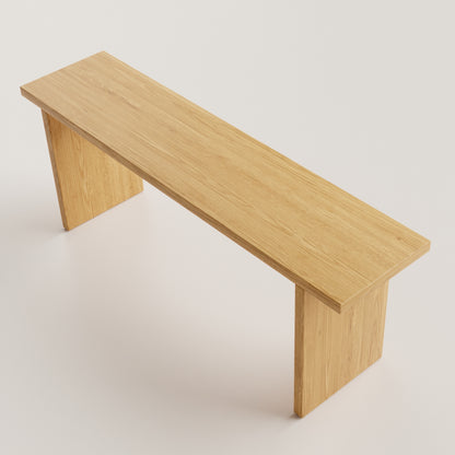 White Oak Overhang Bench