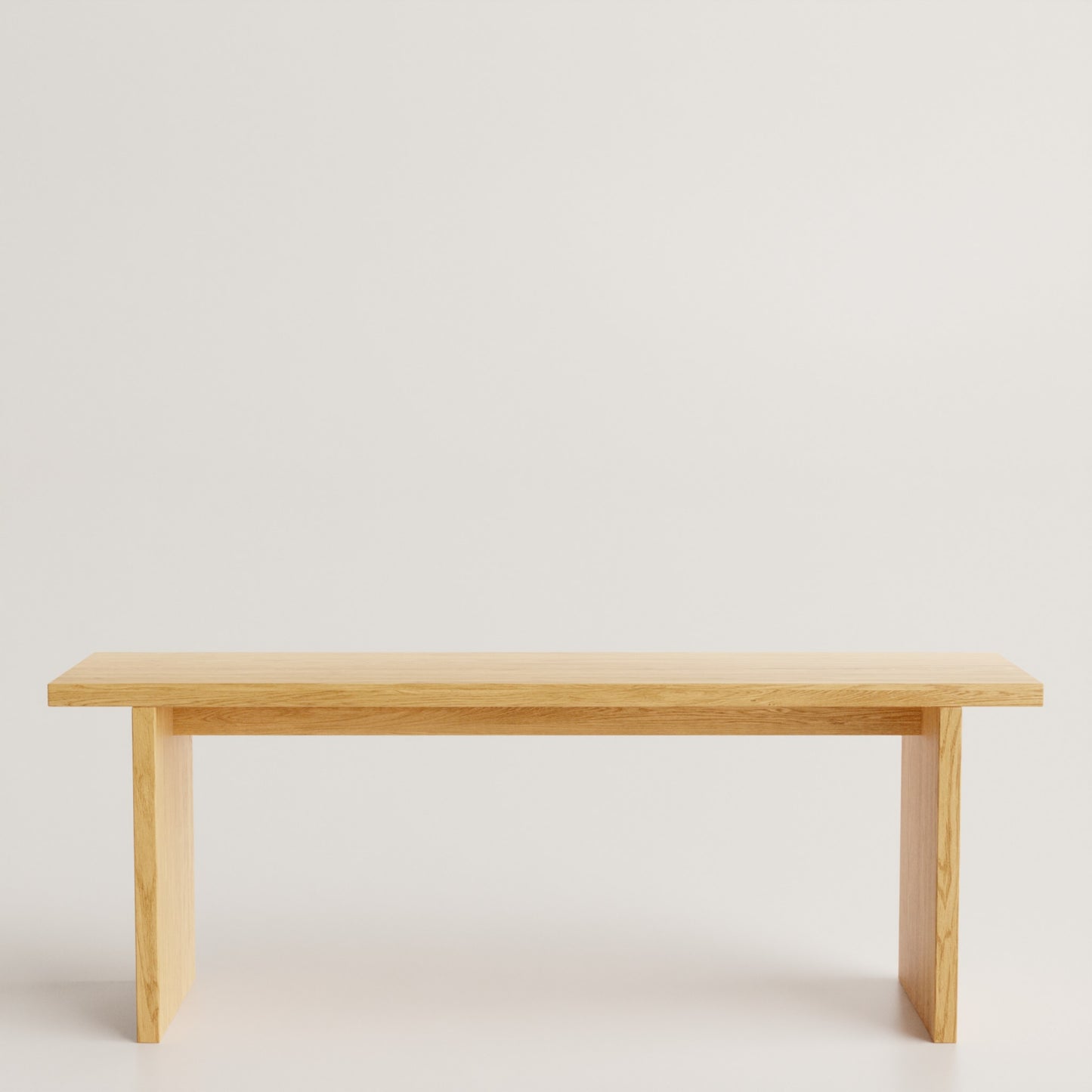 White Oak Overhang Bench