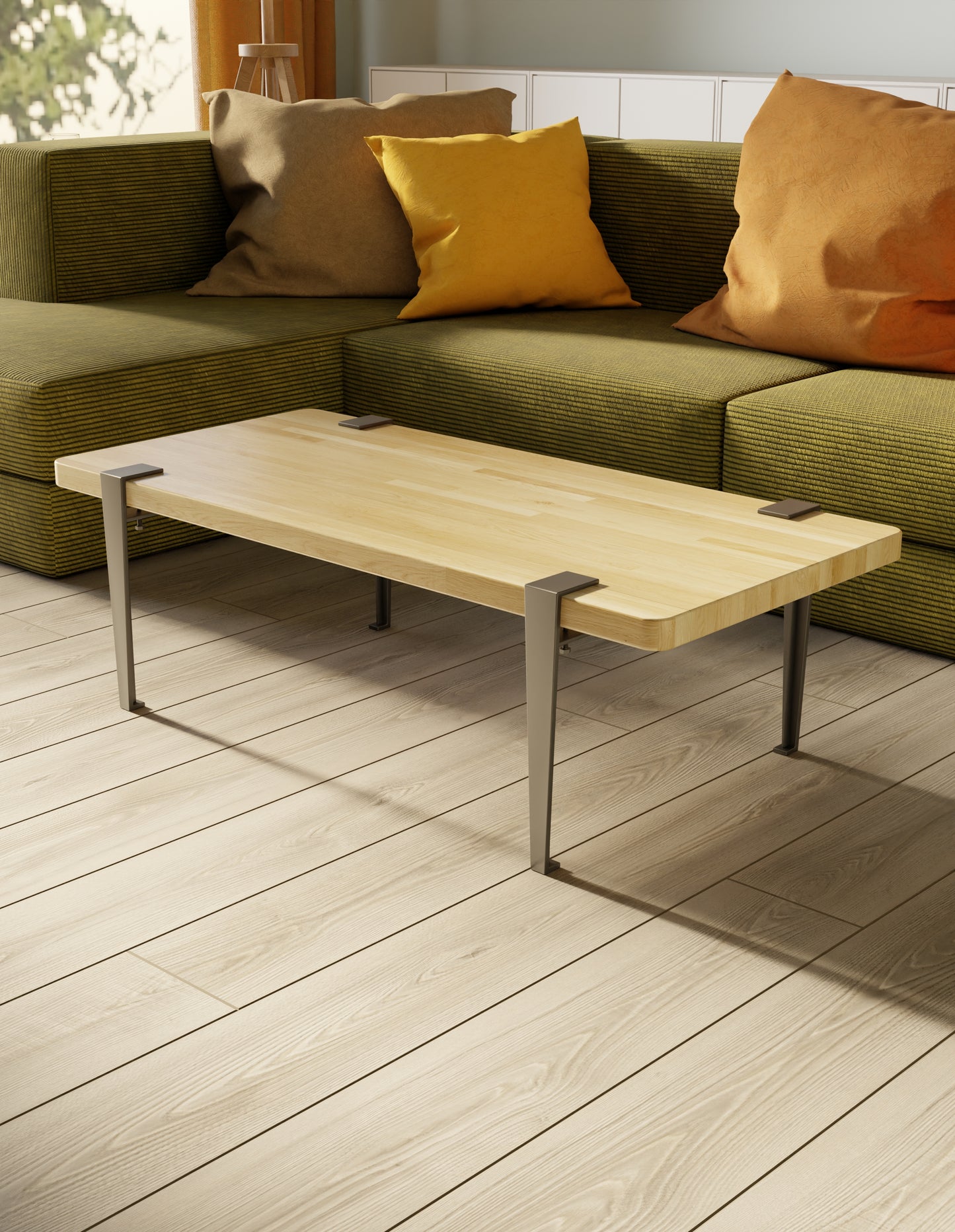 Clamp Coffee Table (White Oak)
